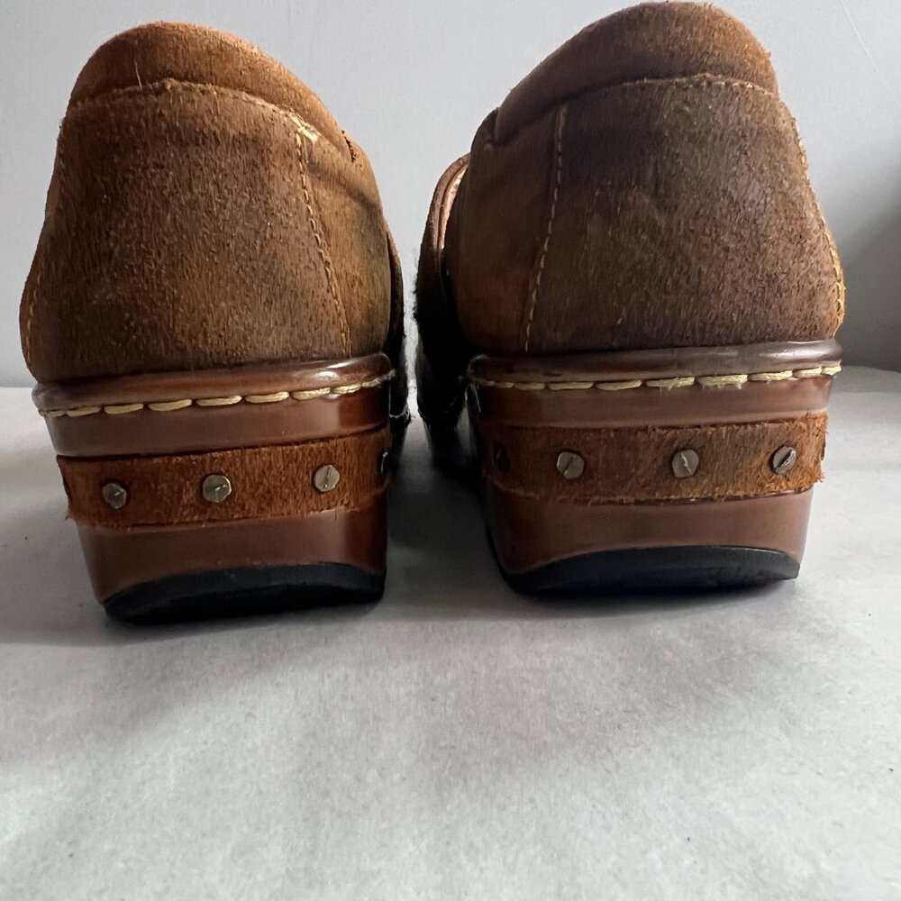Born Bailie Woven Wool Aztec Leather Clogs Size‎ 6.5 Southwest - Picture 7 of 10